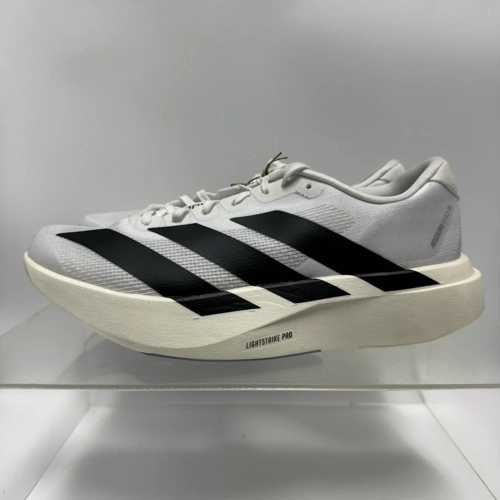 Adidas Evo SL White Black JH6206 Running Shoes Sneakers Men's Size 8.5 Worn 1X
